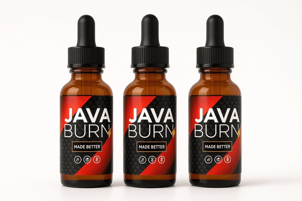 Java Burn 3-bottle pack – natural metabolism booster and weight loss support drops